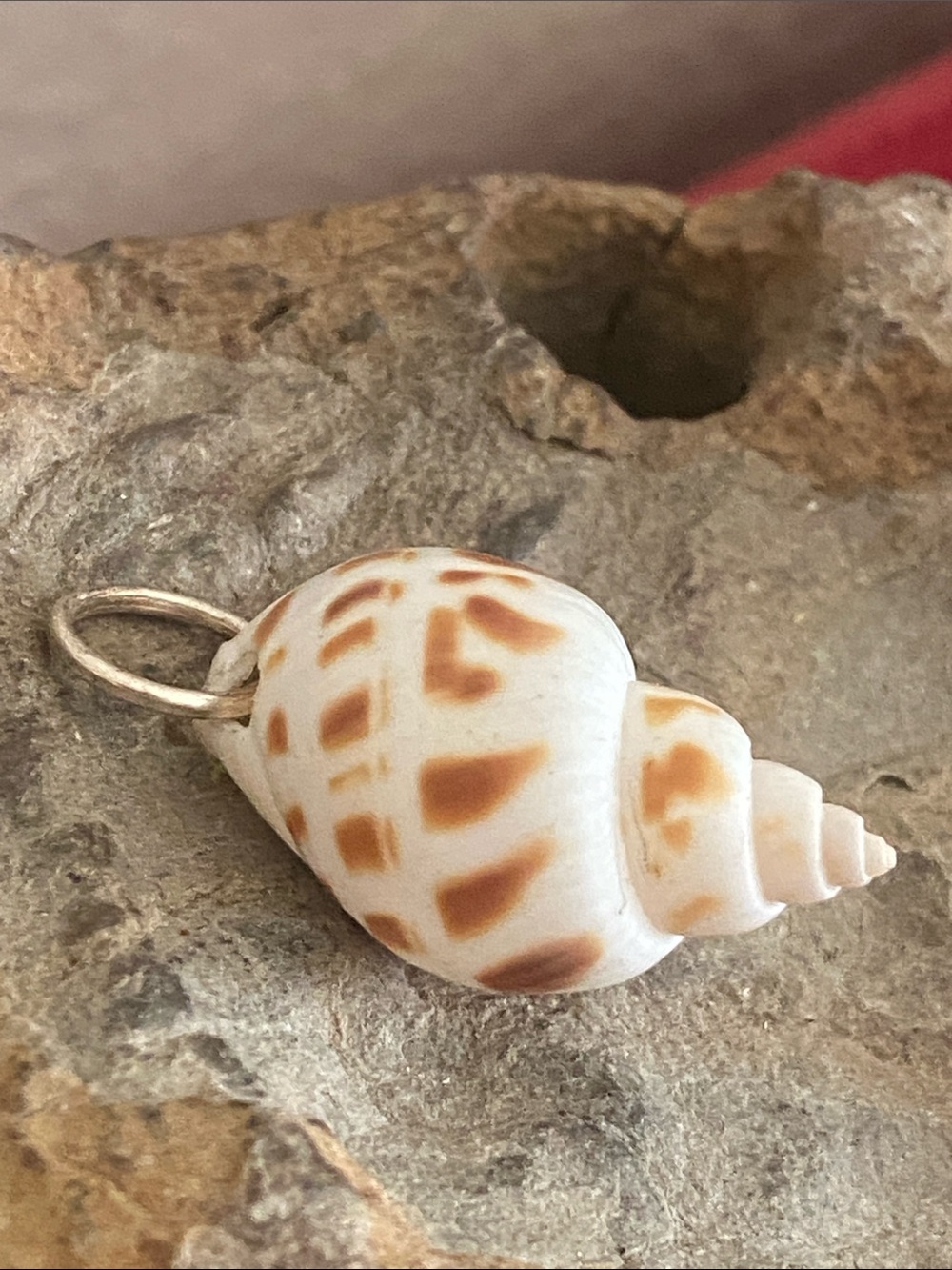 5/$10❤️❤️❤️NEW Vintage 60s Spiral Babylon Shell Pendant Charm